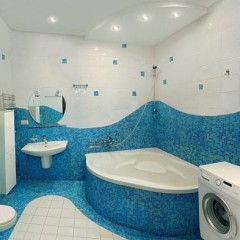 Сине-белая ванная