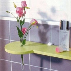 Полка в ванную с цветочком