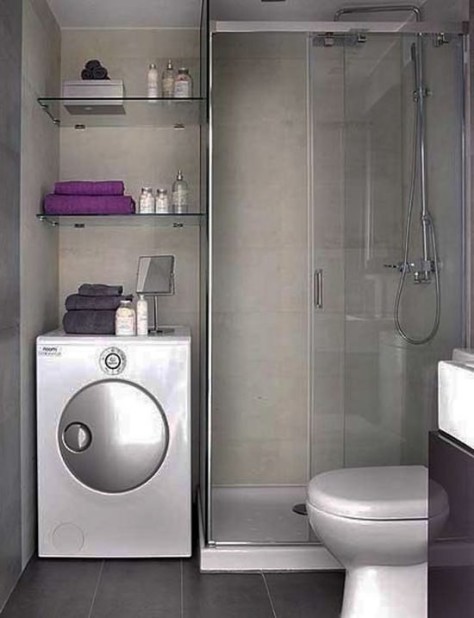 Ванная комната со стиральной машиной (72 фото)