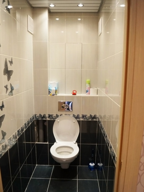 Как провести ремонт в туалете с использованием кафельной плитки: (46 фото), видео укладки плитки