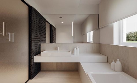 Креативный дизайн ванной комнаты 2015 года (73 фото)