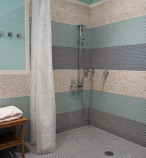 Душ в ванной без душевой кабины: особенности организации пространства (36 фото)